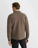 Boiled Wool Shirt Jacket - Brown