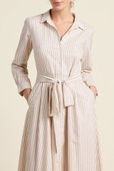 Emmelie Dress Carmel Stripe