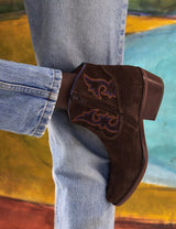 Cassidy Suede Embroidered Boot - Oak Hall