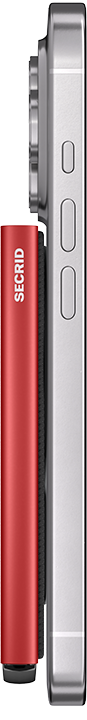 Secrid Premium Cardprotector+ Fluted for MagSafe - Red