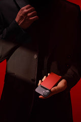 Secrid Premium Cardprotector+ Fluted for MagSafe - Red