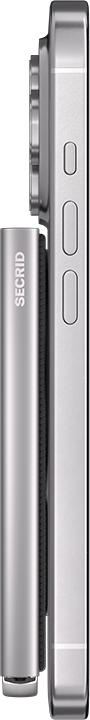 Secrid Premium Cardprotector+ Fluted for MagSafe - Silver