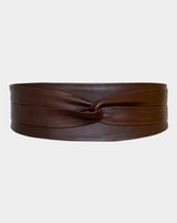 ADA Wrap Leather Belt - Chocolate