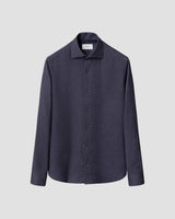 Solid Flannel Shirt - Dark Purple