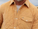 Criquet Corduroy Quilted Shacket - Camel