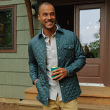 Criquet Quilted Shacket - Hunter Green