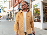 Criquet Corduroy Quilted Shacket - Camel