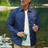 Criquet Quilted Shacket - Navy