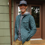 Criquet Quilted Shacket - Hunter Green