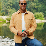 Criquet Corduroy Quilted Shacket - Camel