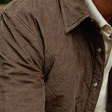Criquet Corduroy Quilted Shacket - Pinecone