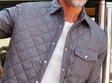 Criquet Quilted Shacket - Charcoal