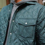 Criquet Quilted Shacket - Hunter Green
