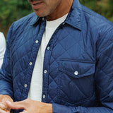 Criquet Quilted Shacket - Navy