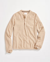 Piqué Louis Henley Sweater - Sand Heather