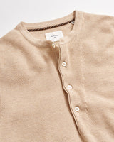 Piqué Louis Henley Sweater - Sand Heather