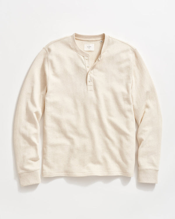 Long-Sleeve French Terry Henley