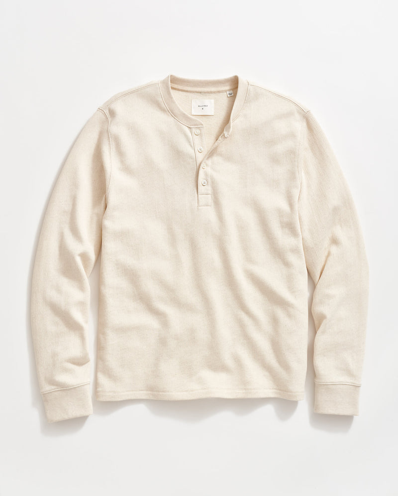 Long-Sleeve French Terry Henley