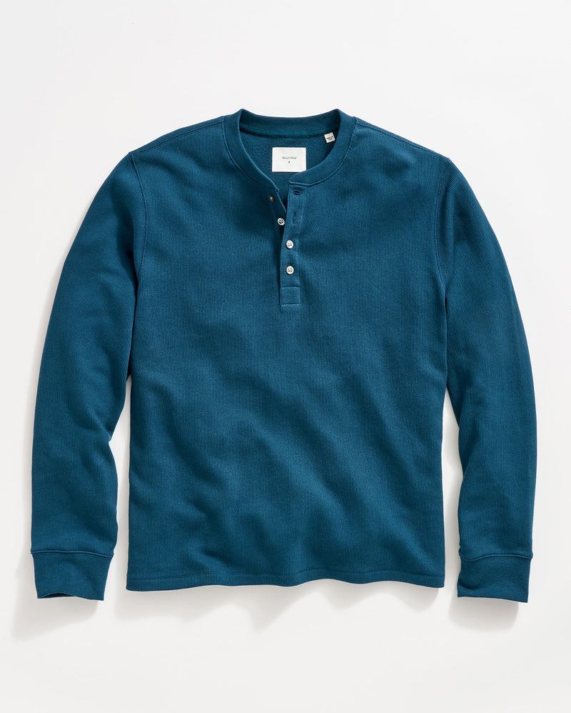 Long-Sleeve French Terry Henley