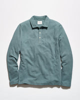 Long-Sleeve Herringbone Polo