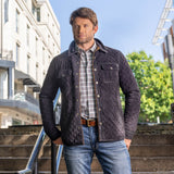 Madison Creek Franklin Waxed Goat Suede Jacket - Navy