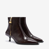 Ganni Ana Ankle Boot Deep Vintage - Demitasse