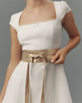 ADA Wrap Leather Belt - Gold