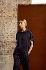 Angelica Cape Top - Navy