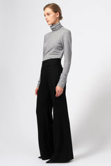 Kal Rieman Felted Jersey Wide Leg - Black