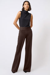 Kal Rieman Ponte Wide Leg - Espresso