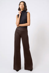 Kal Rieman Ponte Wide Leg - Espresso
