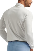 Solid Long-Sleeve Performance Jersey Polo - White