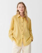 Striped Cotton Oversized Shirt - Daisy Multi