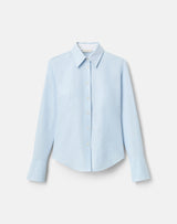 Cotton Oxford Fitted Shirt - Oxford Blue Multi