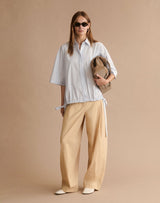 Oversized Shirt W/ Self Tie - Oak Hall