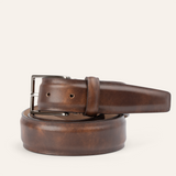 Italian Marbled Calf Belt - Pecan