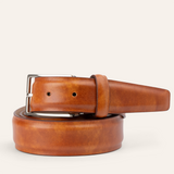 Italian Marbled Calf Belt - Tan