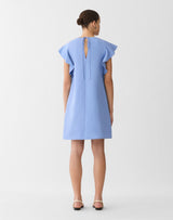 Sl Dress W/ Ruffle Shoulder