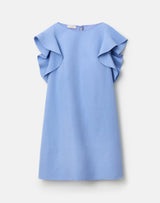 Sl Dress W/ Ruffle Shoulder