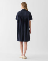 Ss Dress W/ Pleated Back