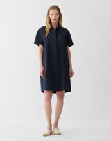 Ss Dress W/ Pleated Back