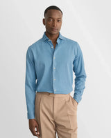 Denim Stretch Shirt - Mid Blue