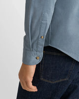Solid Corduroy Shirt - Mid Blue