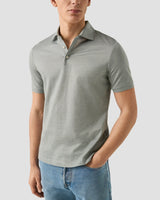 Jacquard Filo Di Scozia Polo Shirt - Oak Hall