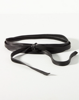 ADA Midi Wrap Leather Belt - Black