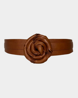 ADA Midi Wrap Leather Belt - Whiskey