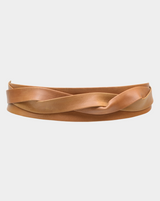 ADA Midi Wrap Leather Belt - Tan