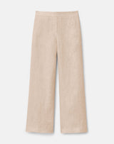 Columbus Cropped Wide-Leg Pant - Cadet Khaki Melange