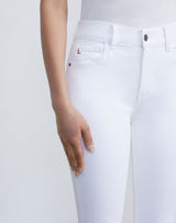 High-Rise Straight Ankle Jean - Washed Plaster