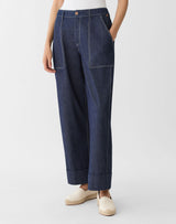 Chambray Highline Straight Ankle Pant - Shipyard Indigo
